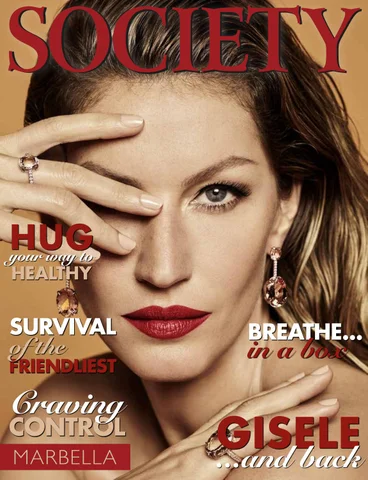Society Marbella Magazine cover featuring Gisele